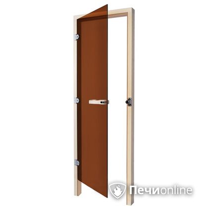 Дверь для бани Sawo Дверь 730 - 3SGD бронза левая без порога кедр 690mm х 1850mm в Новом Уренгое