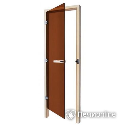 Дверь для бани Sawo Дверь 730 - 3SGА бронза левая без порога осина 690mm х 1890mm в Новом Уренгое