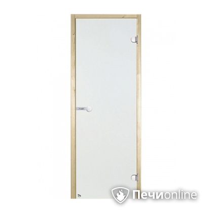Дверь для бани Harvia Стеклянная дверь для сауны 8/19 коробка сосна сатин D81905M в Новом Уренгое